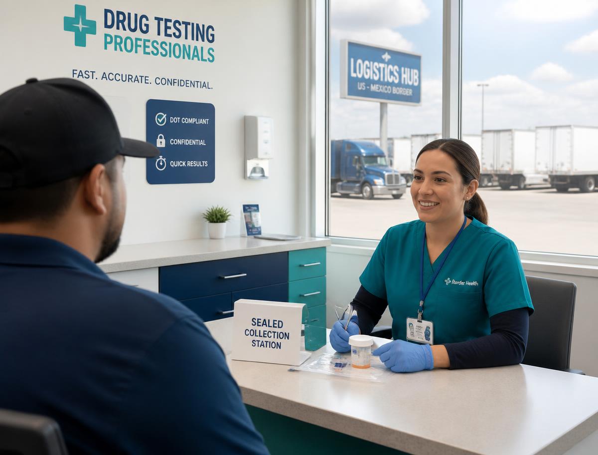 Professional drug testing facility at the Otay Mesa border logistics hub